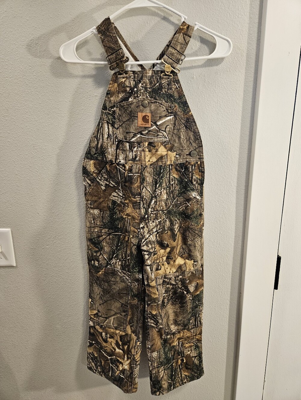 Carhartt Realtree Camo Overall Bibs Youth Size 5 Hunting Fishing
